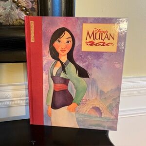 vintage 1998 New Disney Mulan 12” hard covered book First Edition